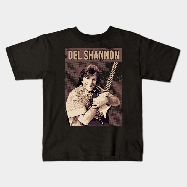 Del Shannon Kids T-Shirt by Degiab